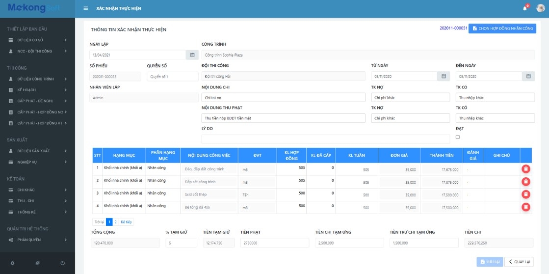 Ứng dụng quản lý dự án – Project