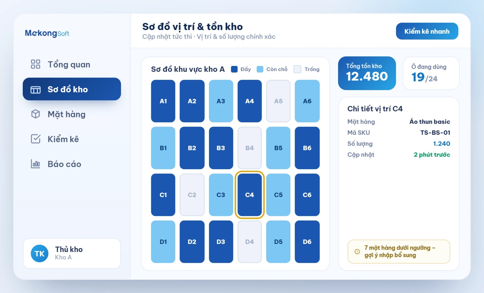 Ứng dụng quản lý kho – Inventory