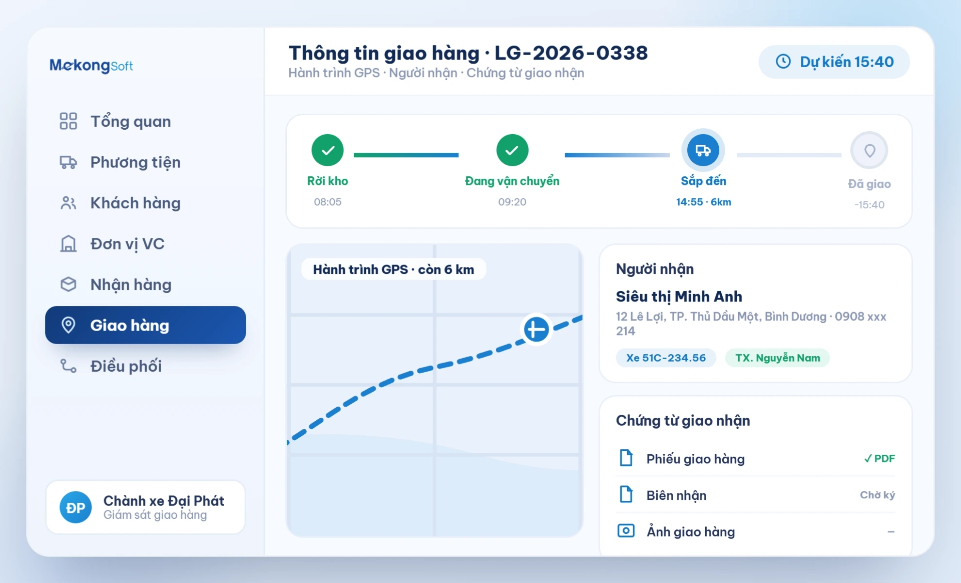 Quản lý giao hàng
