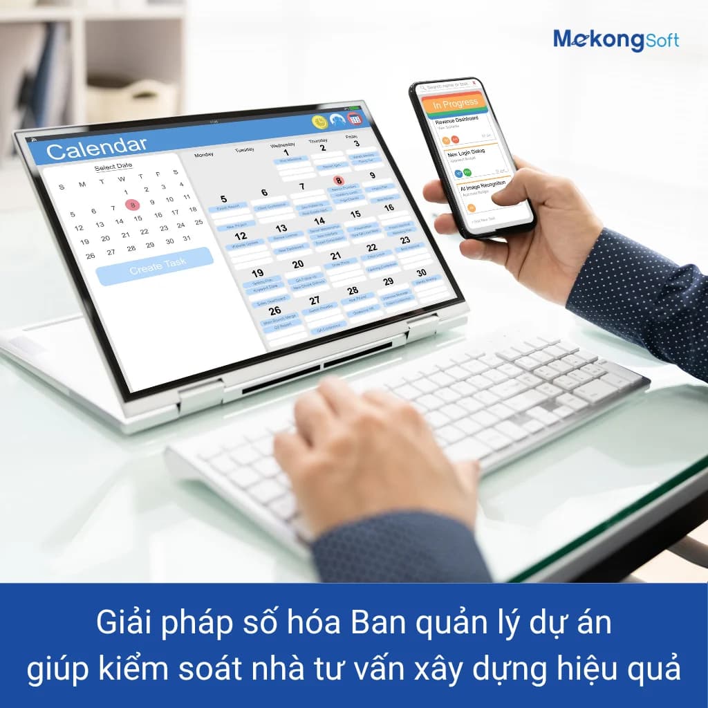 Giải pháp số hóa Ban quản lý dự án và kiểm soát nhà tư vấn xây dựng bằng AI của MekongSoft