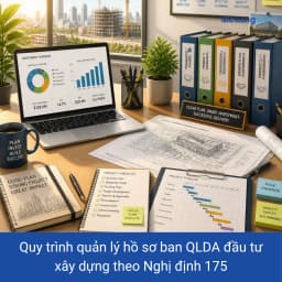 Quy trình quản lý hồ sơ ban QLDA đầu tư xây dựng theo Nghị định 175/2024