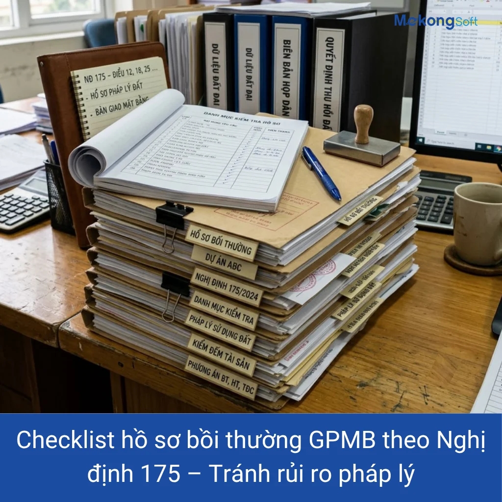 Checklist bồi thường GPMB NĐ 175: Đủ hồ sơ, giảm rủi ro