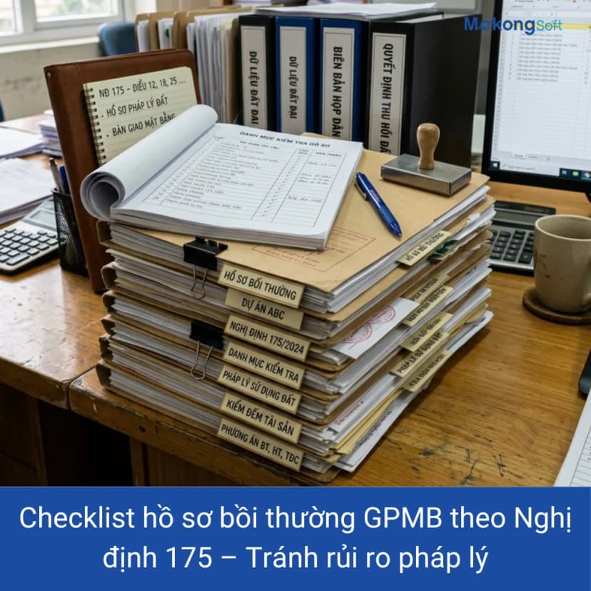 Checklist bồi thường GPMB NĐ 175: Đủ hồ sơ, giảm rủi ro