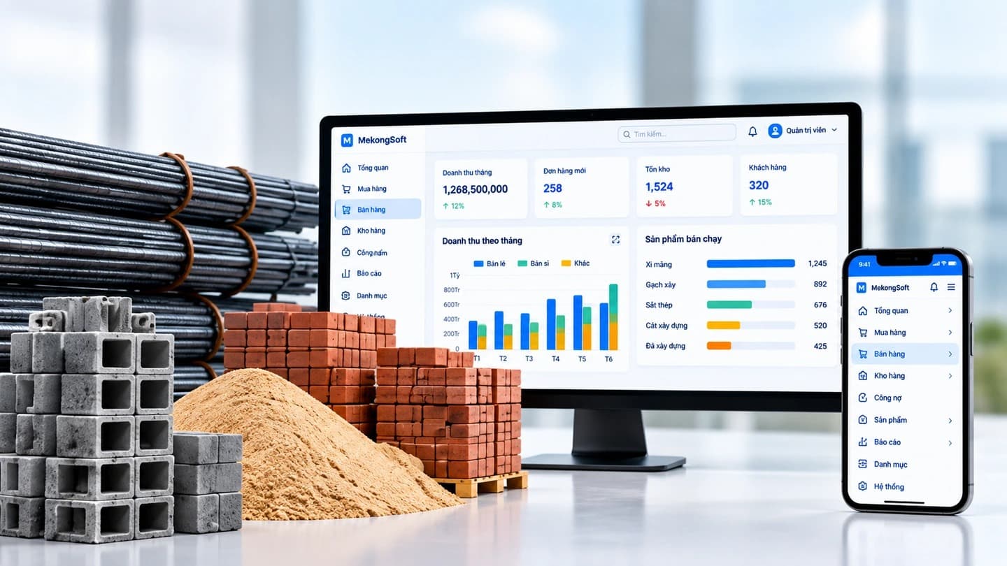 Phần mềm quản lý vật tư tiến độ thi công xây dựng
