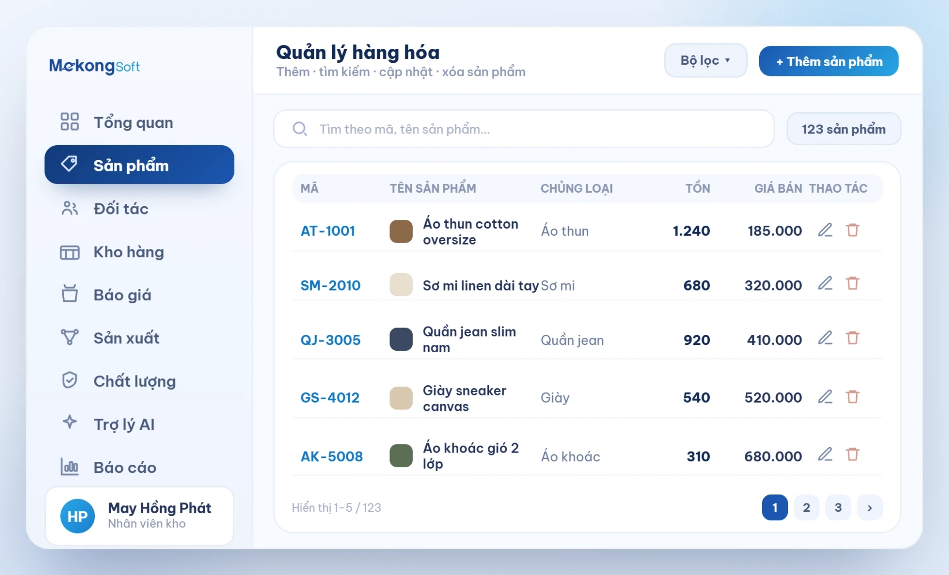 Quản lý hàng hóa