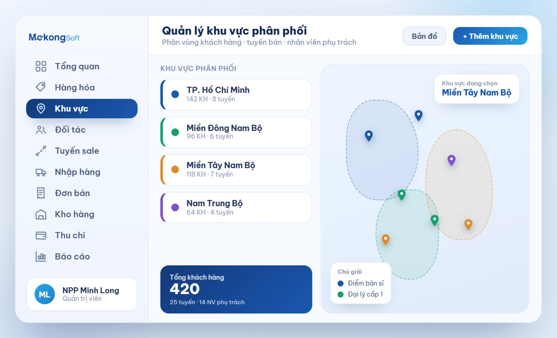 Quản lý khu vực phân phối