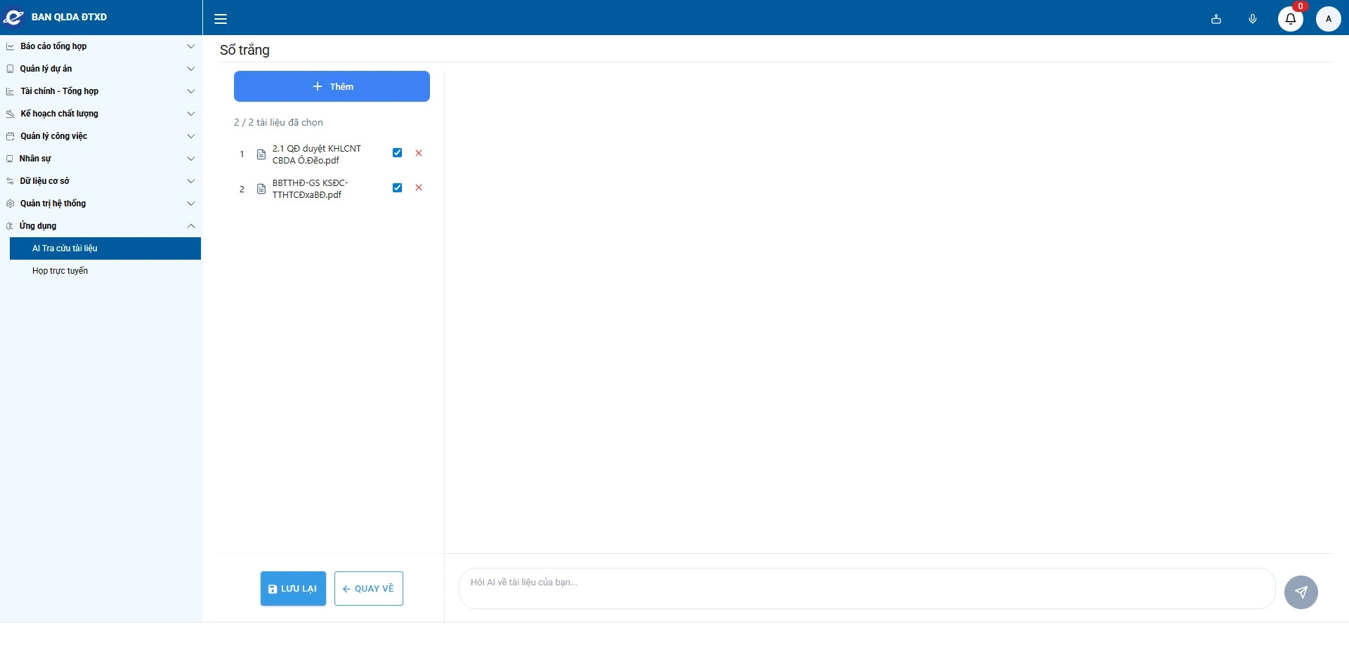 AI tóm tắt văn bản tài liệu nội bộ