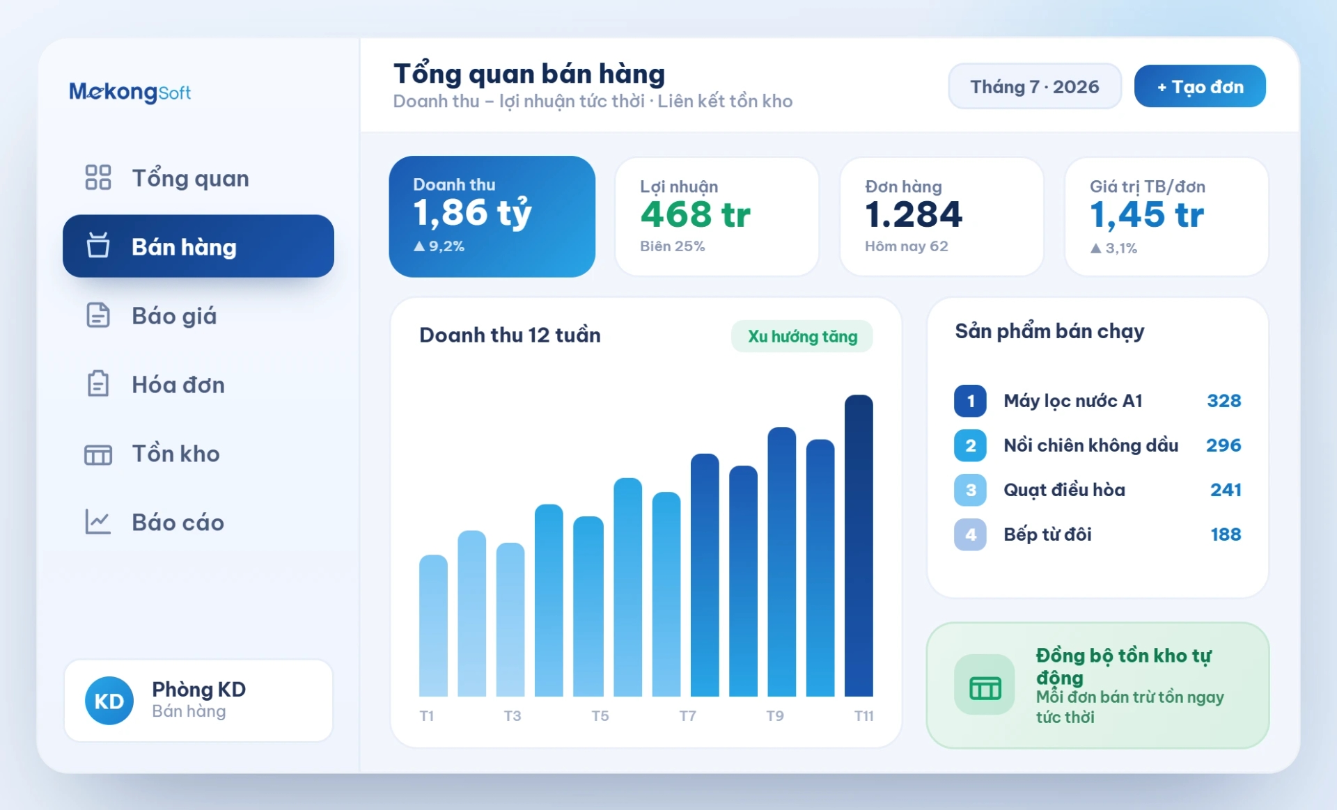 Ứng dụng quản lý bán hàng – Sales