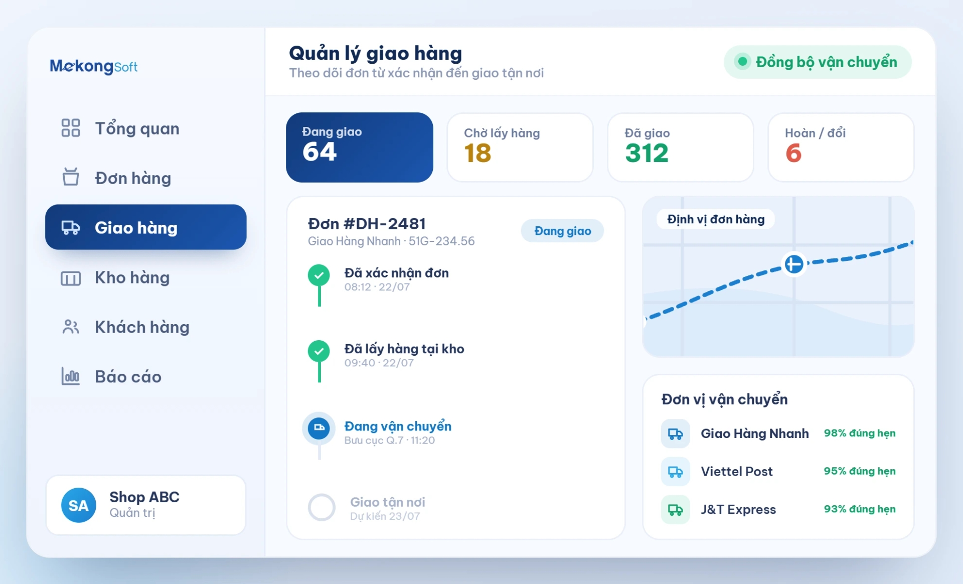 Quản lý giao hàng