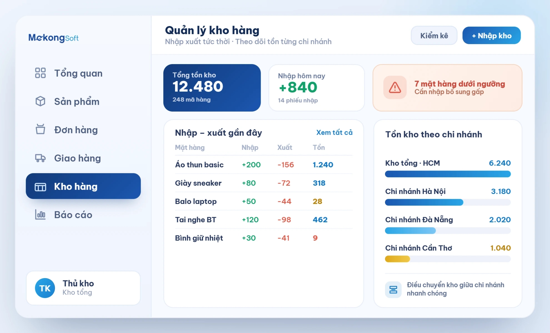 Quản lý kho hàng