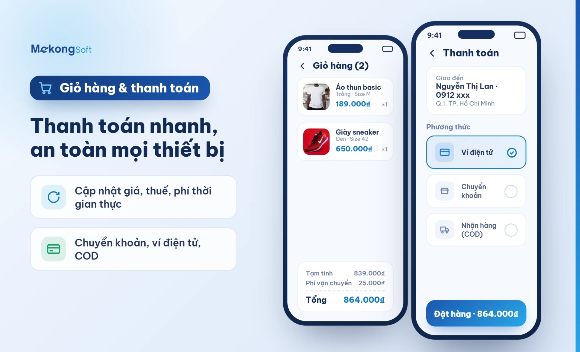 Giỏ hàng và thanh toán