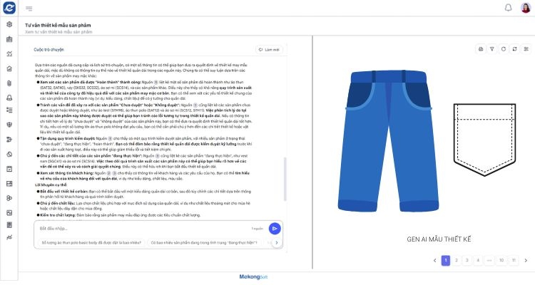 Tích hợp AI - Tư vấn thiết kế mẫu sản phẩm