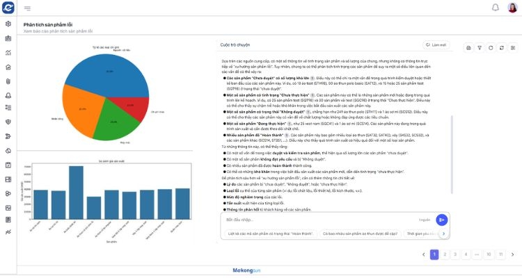 Tích hợp AI - Phân tích xu hướng lỗi sản xuất