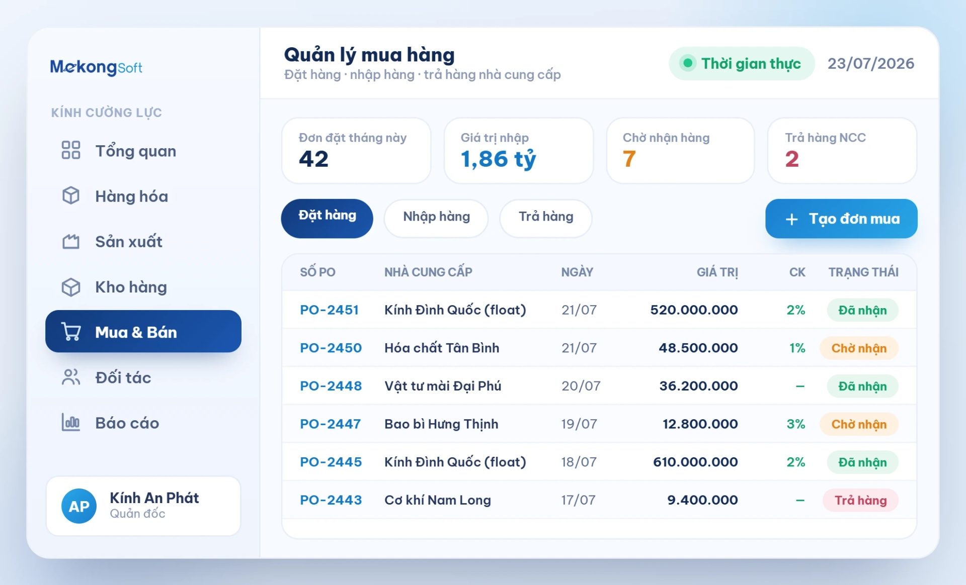 Quản lý mua hàng