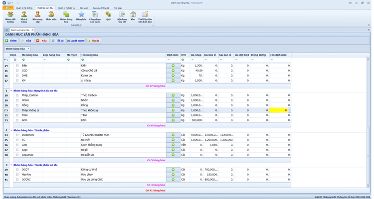 Quản lý hàng hóa