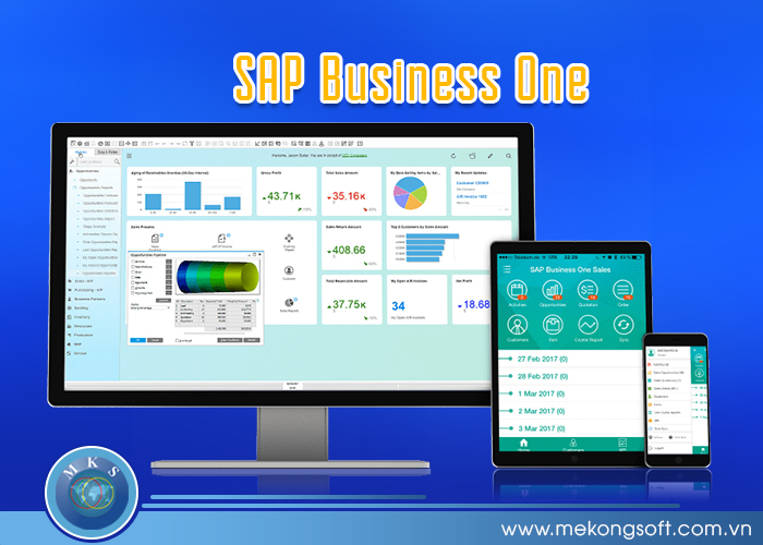 SAP Business One cũng là phần mềm quản lý doanh nghiệp ERP được xây dựng trên nền tảng đám mây
