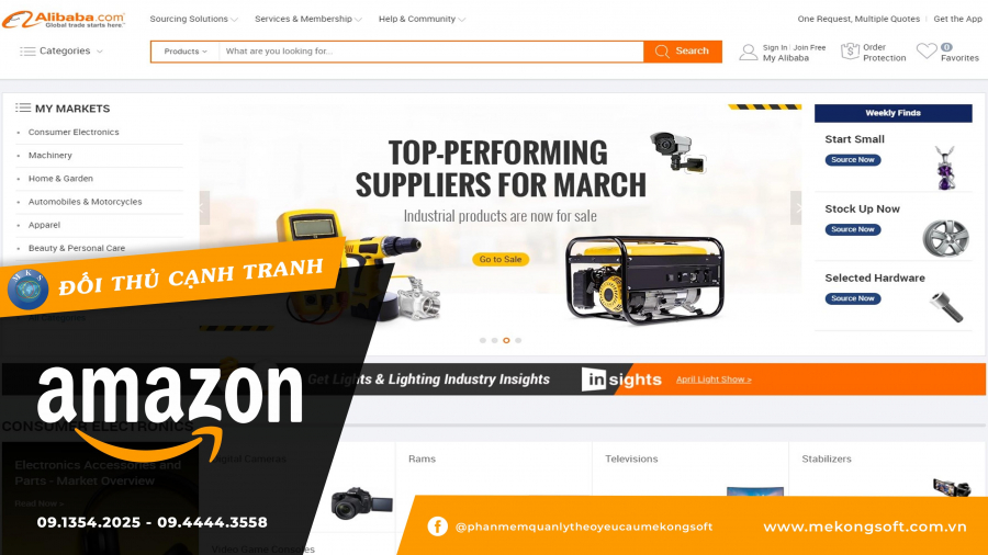 Alibaba - đối thủ cạnh tranh của Amazon