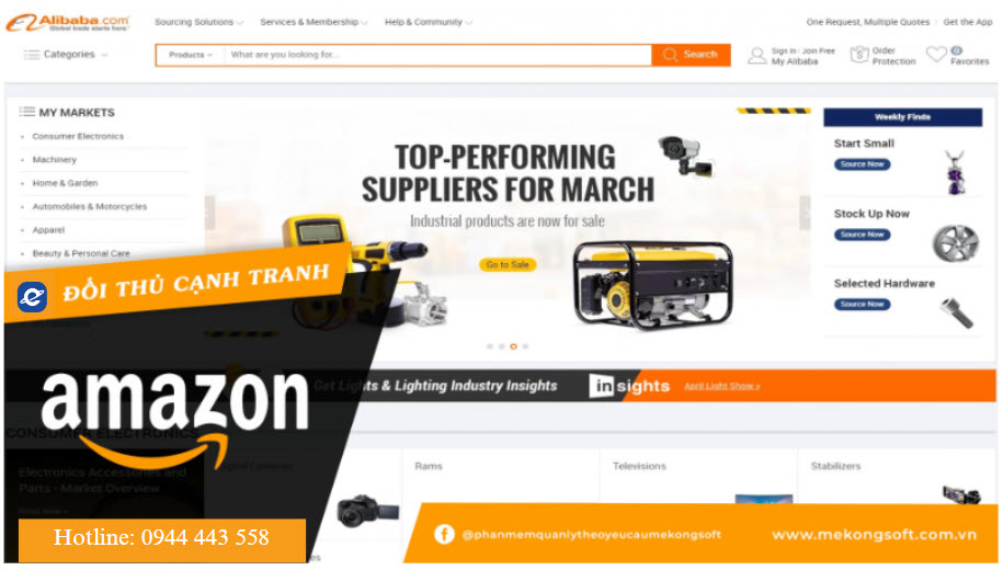 Alibaba - đối thủ cạnh tranh của Amazon