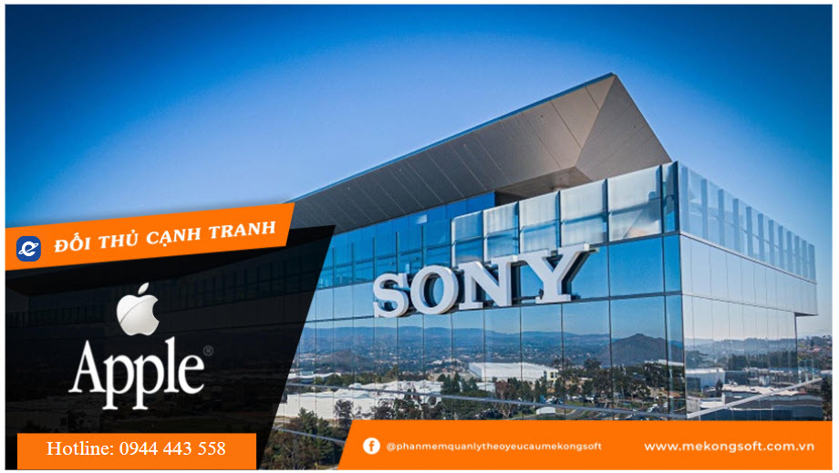 Sony - đối thủ cạnh tranh của Apple