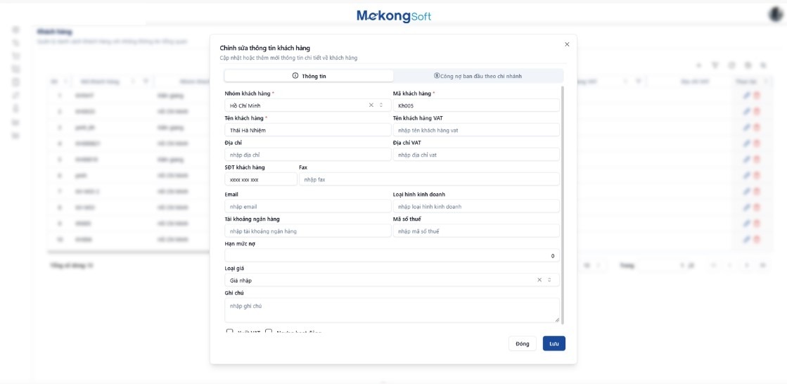 Phần mềm cung cấp biểu đồ doanh thu giúp doanh nghiệp theo dõi kết quả kinh doanh