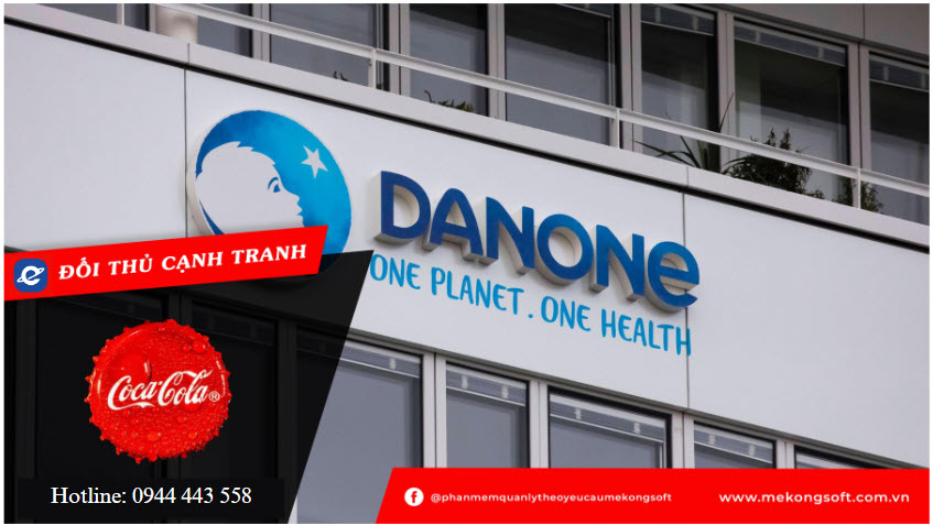 Danone - đối thủ cạnh tranh của Coca-Cola