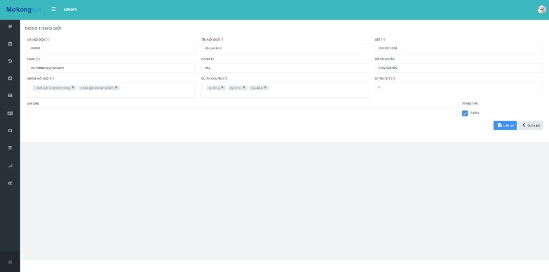 Công cụ cho phép quản lý tài chính dựa trên từng dự án với độ chi tiết cao và linh hoạt