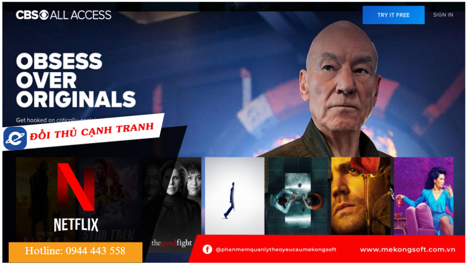 CBS - đối thủ cạnh tranh của Netflix