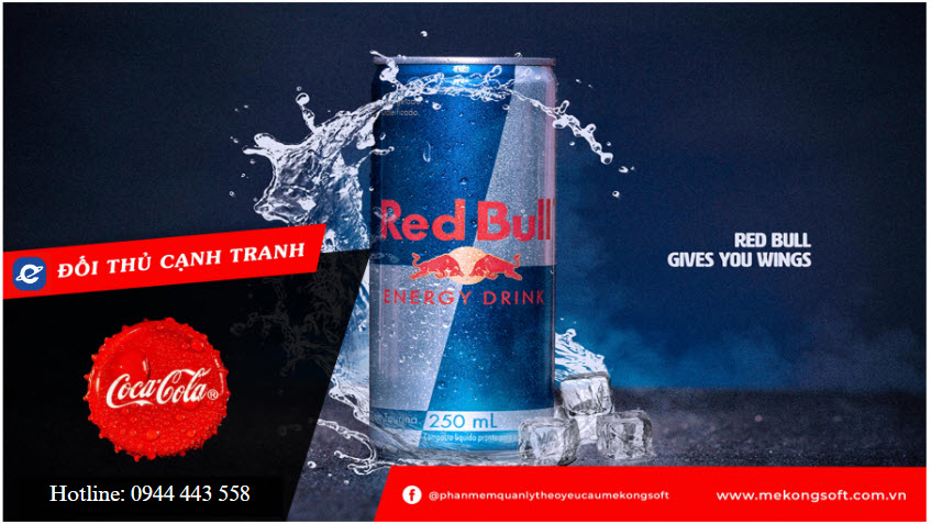 Redbull - đối thủ cạnh tranh của Coca-Cola