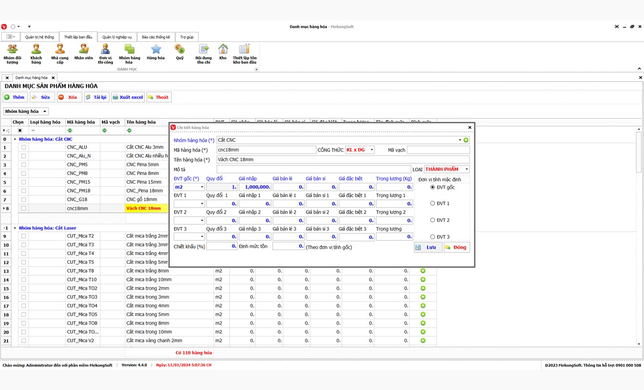 Phần mềm MekongSoft được phát triển chuyên biệt cho ngành xây dựng tại Việt Nam