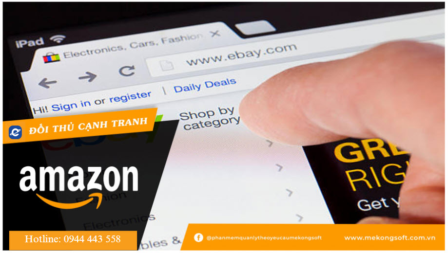 Ebay - đối thủ cạnh tranh của Amazon