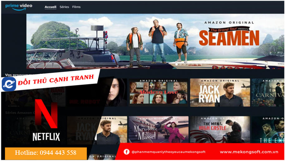 Amazon Prime Video - đối thủ cạnh tranh của Netflix