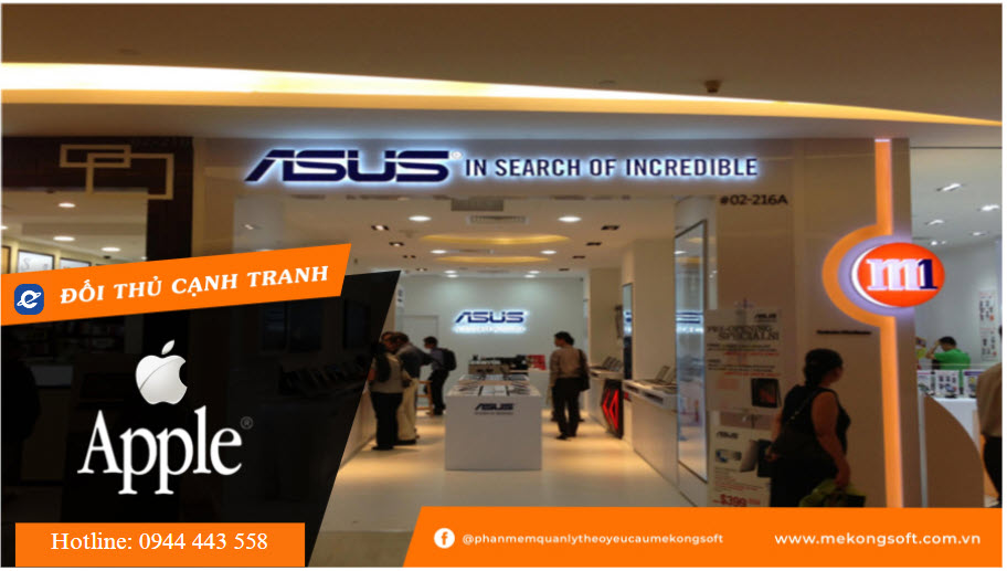 Asus - đối thủ cạnh tranh của Apple